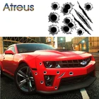 3D наклейки Atreus, автомобильный Стайлинг, отверстие для пули для Peugeot 307 406 508 206 Opel Astra J H G Zafira B Corsa Saab 9-3 9-5, аксессуары