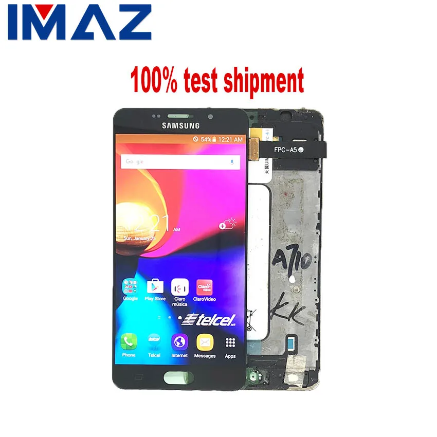 ЖК дисплей IMAZ SUPER AMOLED 5 дюйма для Samsung Galaxy A7 2016 A710 A710F A710M с сенсорным экраном и