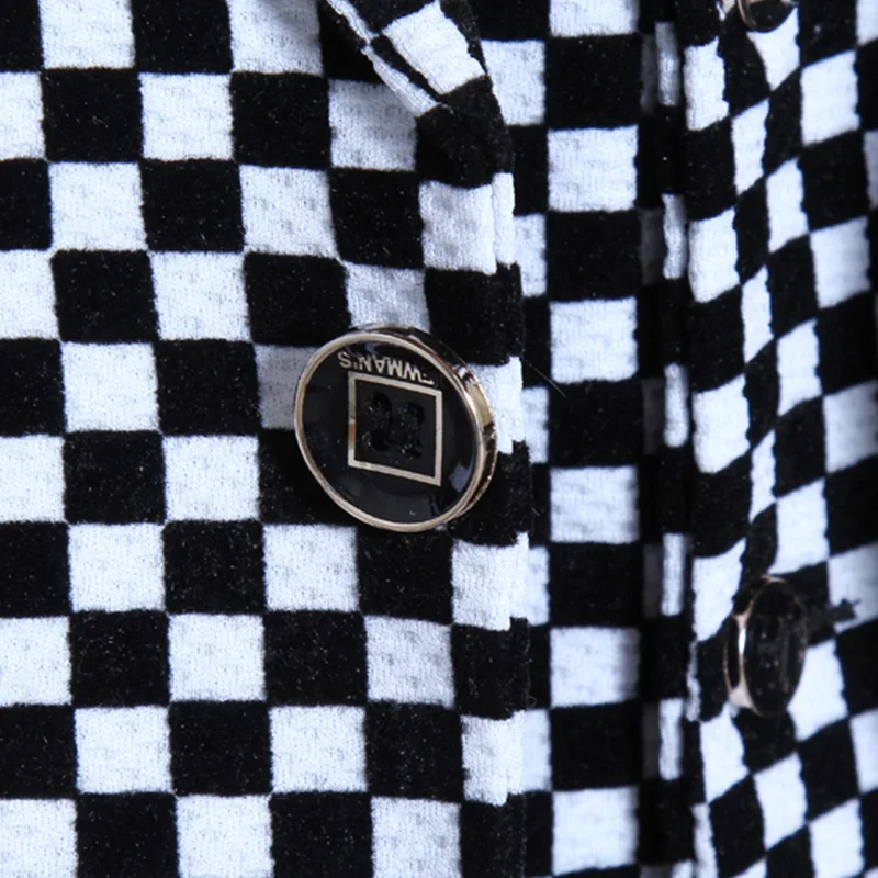 2018 новые осенние и зимние высококачественные клетчатые облегающие мужские