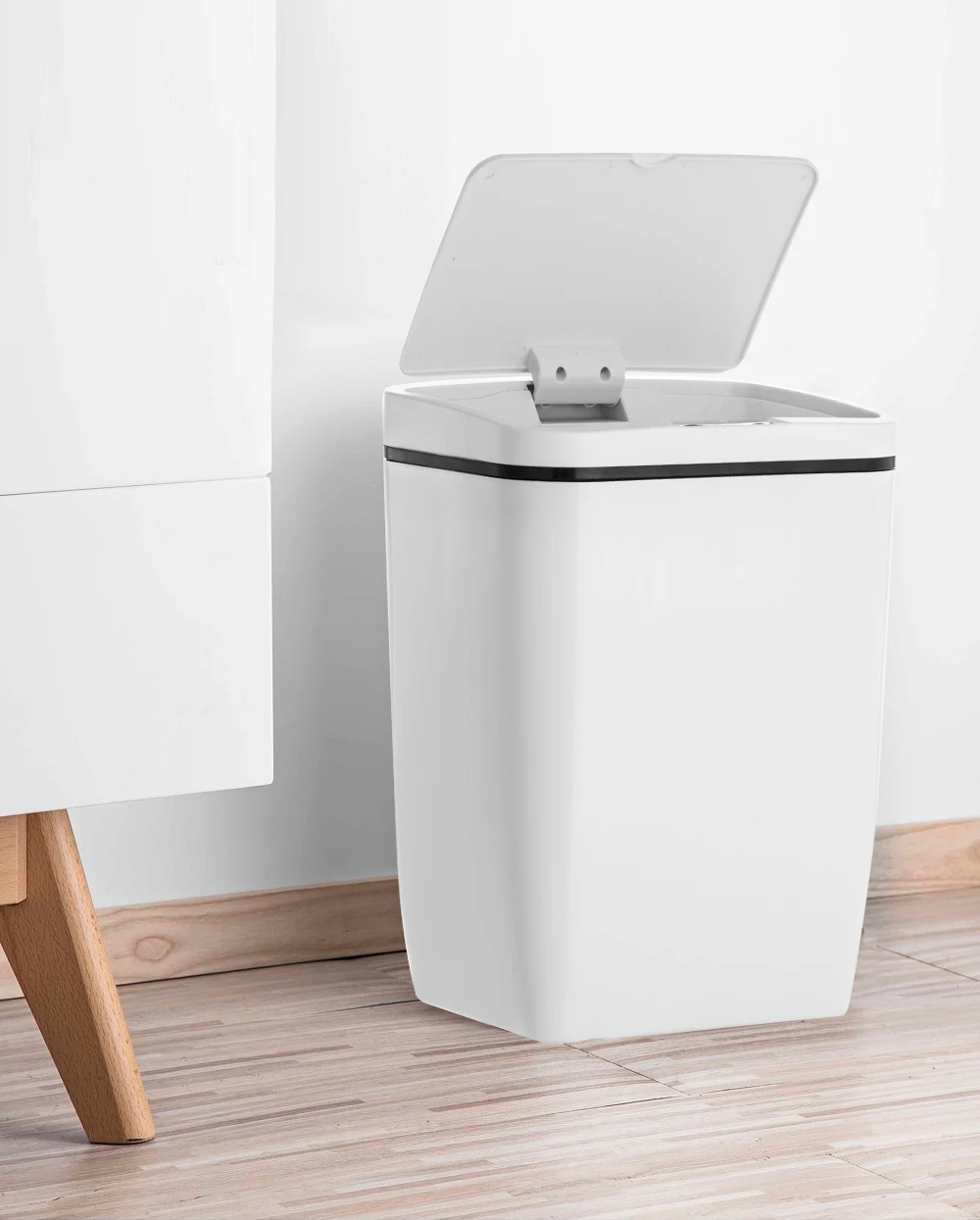12л Новая мода Индуктивный Тип мусорный бак умный датчик дома ванная комната хранения бочки мусорное ведро из нержавеющей стали металлический мусор