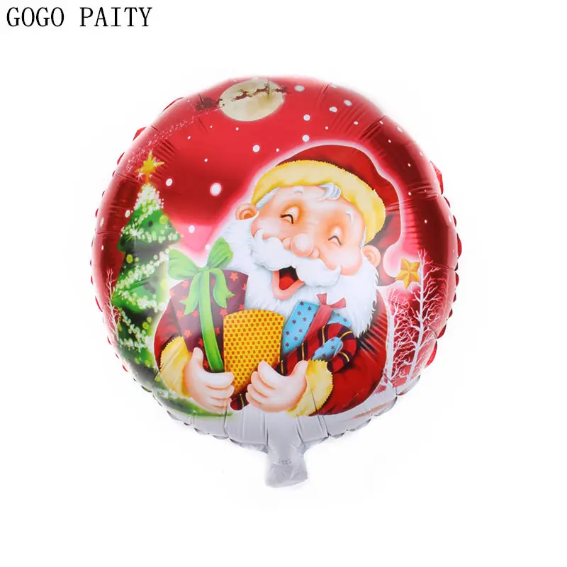 GOGO PAITY Новый 18-дюймовый Рождественский алюминиевый шар Санта-Клаус