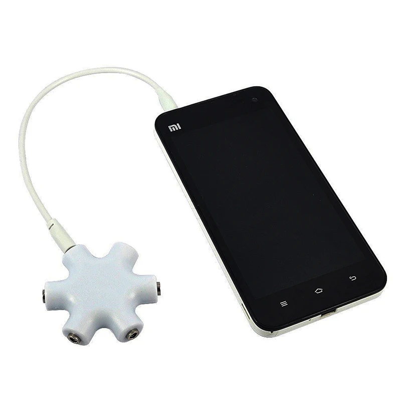 5 разъемов стереогарнитура наушники удлинитель для наушников разветвитель с 1