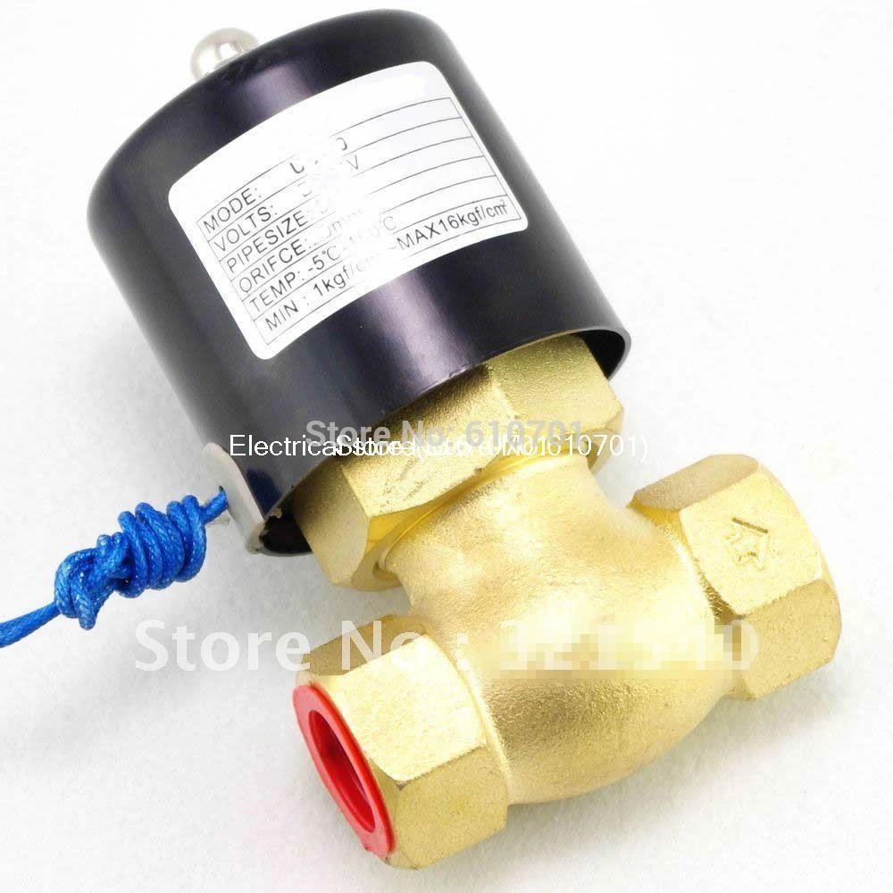 DN40 1 1/2 &quotBSP 2 Позиции 2Way NC Hi Temp латунь электромагнитный клапан для пара DC 12V/24V