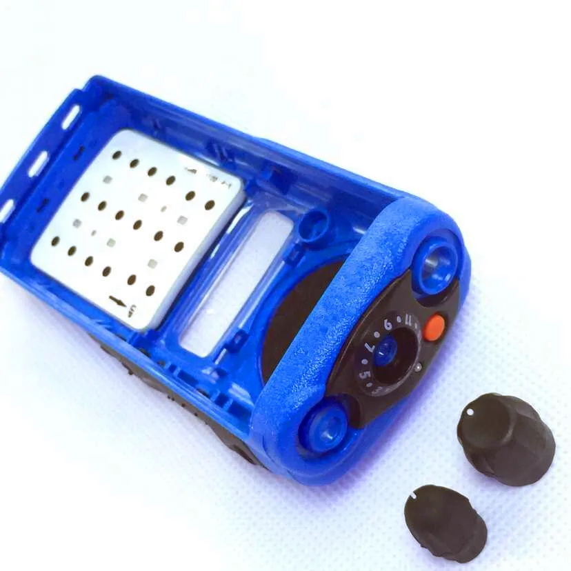 XQF синий полный радио сервис части передний корпус крышка Refurb Комплект для Motorola