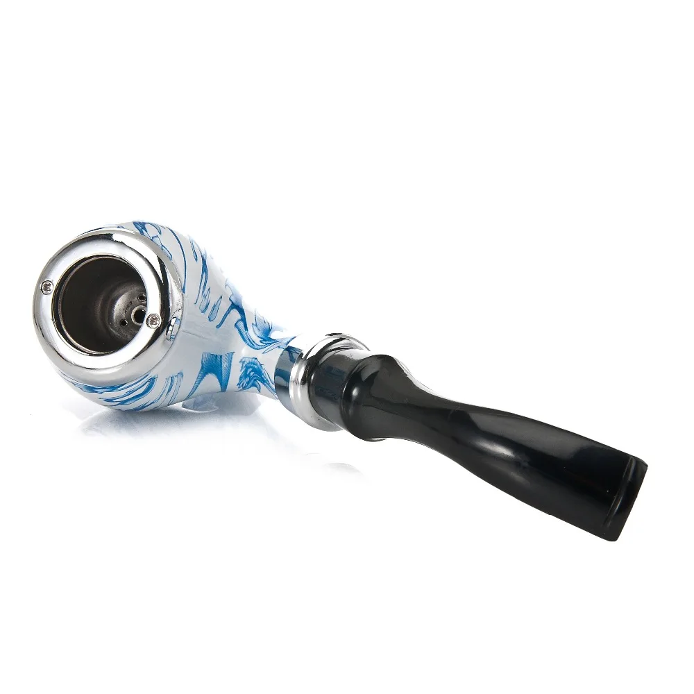 Акция прочная табачная трубка синий и белый фарфор смола подарок курительная