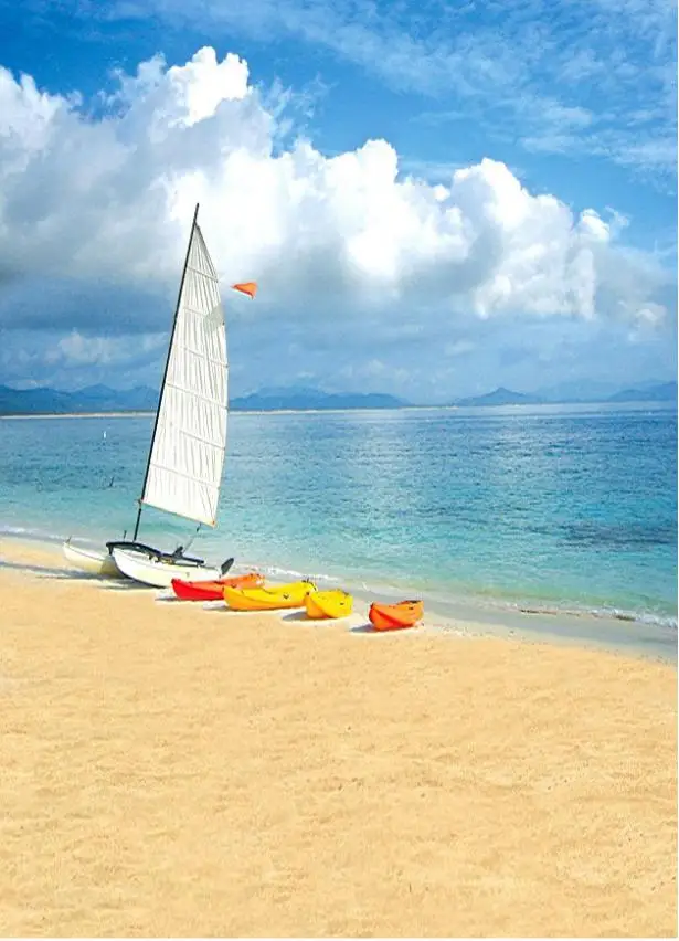 VinylBDS 150x220 см пляж студия фон лодка море фотографии фоны Лето 3247 LK|backdrop beach|photography