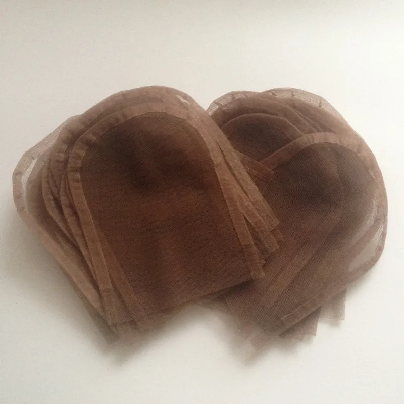 5pcs Swiss Lace Net Base For Making Top Closure 4*4 Size Brown Color |