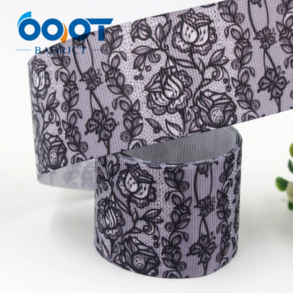 OOOT BAORJCT I-19308-545 38 мм 10 ярдов термопереводные ленты с цветочным принтом бантиком