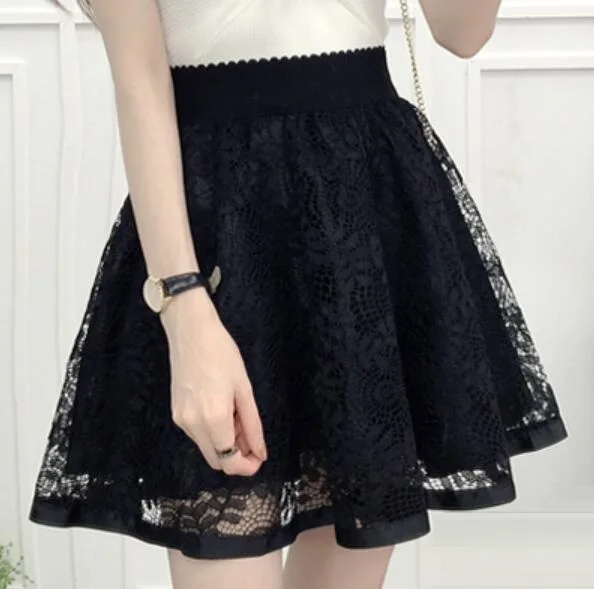 floral lace skirts Юбка-пачка для девочек-подростков; сезон весна-осень-лето; кружевная детская одежда с цветочным принтом, жемчугом и звездами; костюм для танцев; JW4077 - Цвет: floral lace skirts