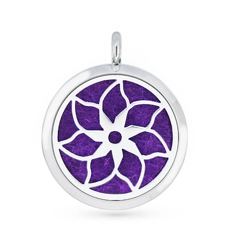 30mm Hollow Gold Lotus Flower Aromatherapy Essential Oil Perfume Diffuser Locket Pendant with 6pcs PadS Fit Necklace key Chains | Украшения