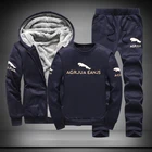 Теплый мужской спортивный костюм, 3 шт.компл., зимний спортивный костюм 2019, новые утепленные комплекты с флисовой подкладкой, ветрозащитная Спортивная одежда для спортзала и бега