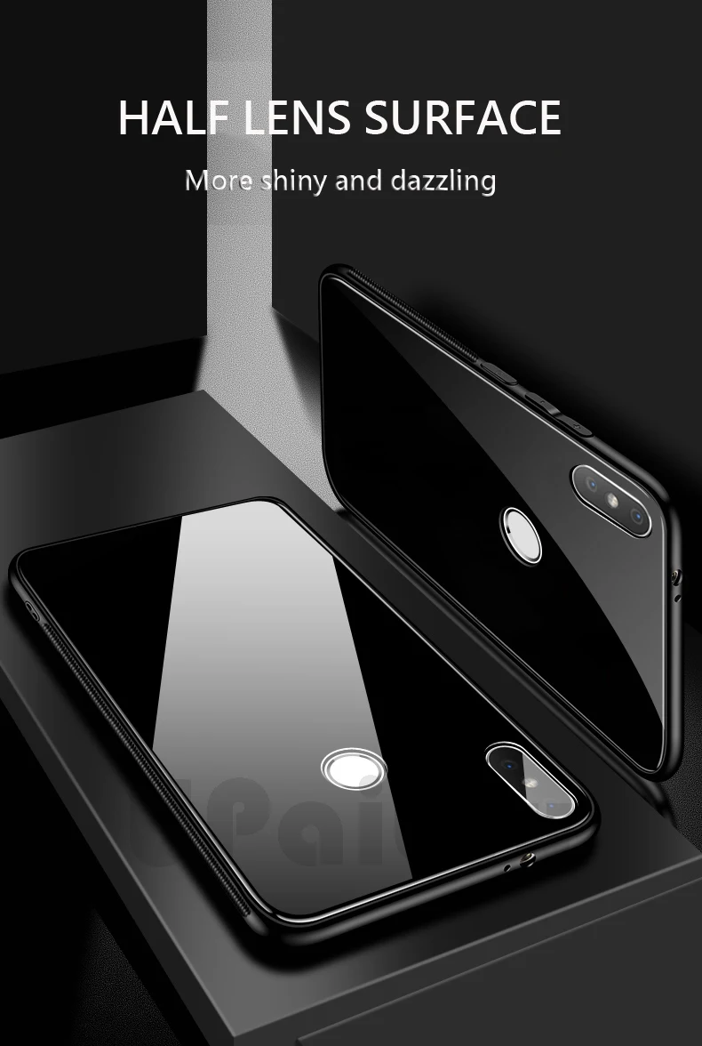 UPaitou чехол из закаленного стекла для Xiaomi Redmi Note 8, 7, 6, 5 Pro Plus, 6A, 4X, 5A Prime, S2, 4A, мягкий чехол из ТПУ с краями, роскошный чехол