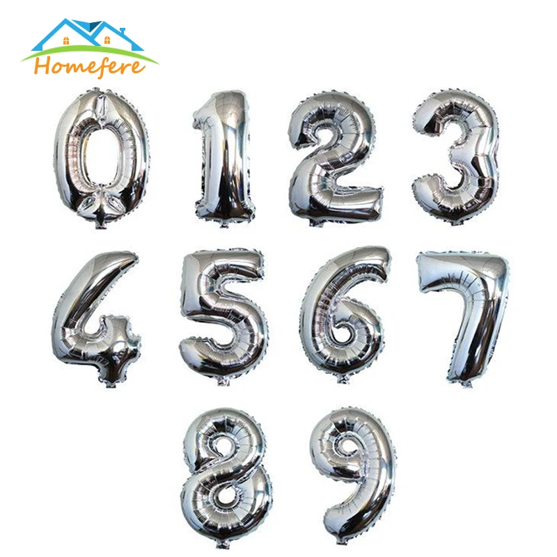 

32-дюймовая фольга в виде цифр