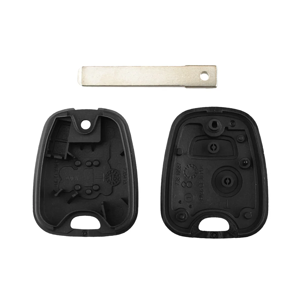 KEYYOU 2 кнопки дистанционный ключ брелок от машины чехол для Peugeot 106 206 307 107 207 407 Expert