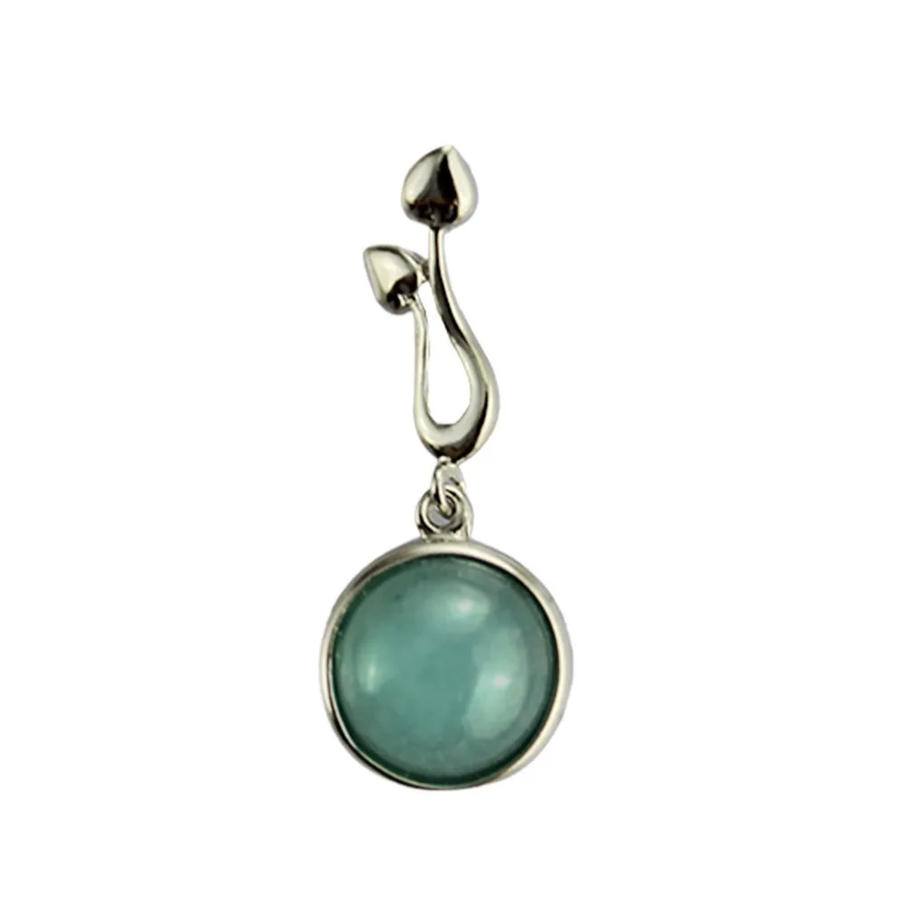 

Jade Angel Sterling Silver Pendant with Blue Chalcedony Women Necklace 18 inches Birthday Gift, Mother's Day Gift