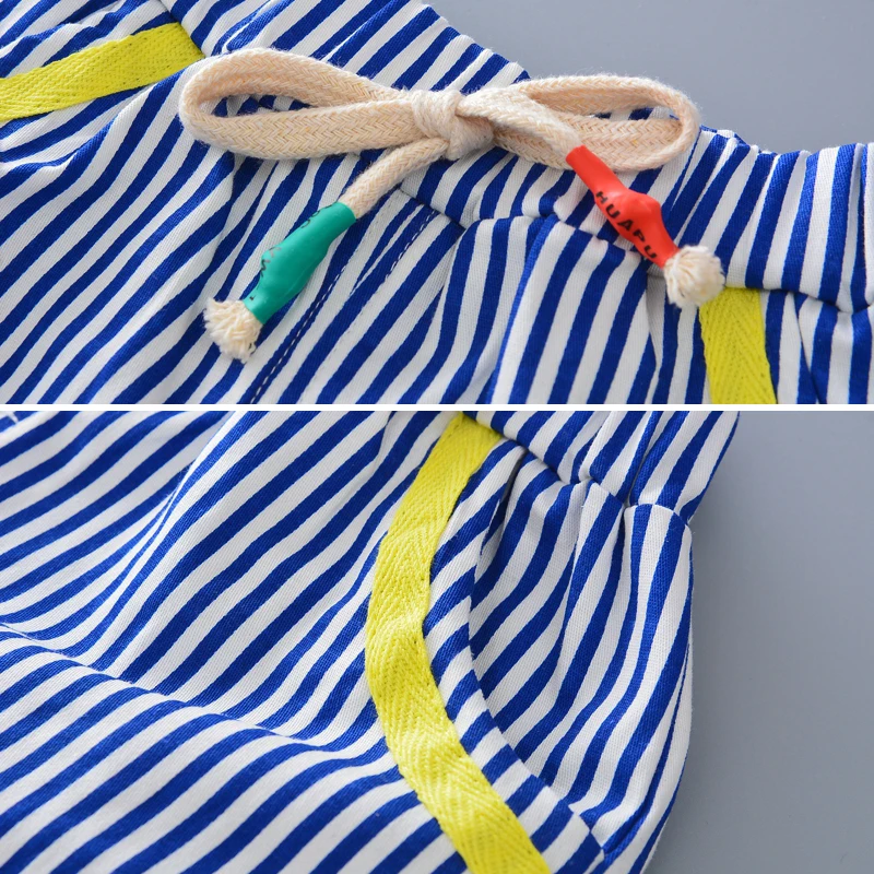 Детская одежда комплект одежды для мальчиков малышей летние комплекты топы без