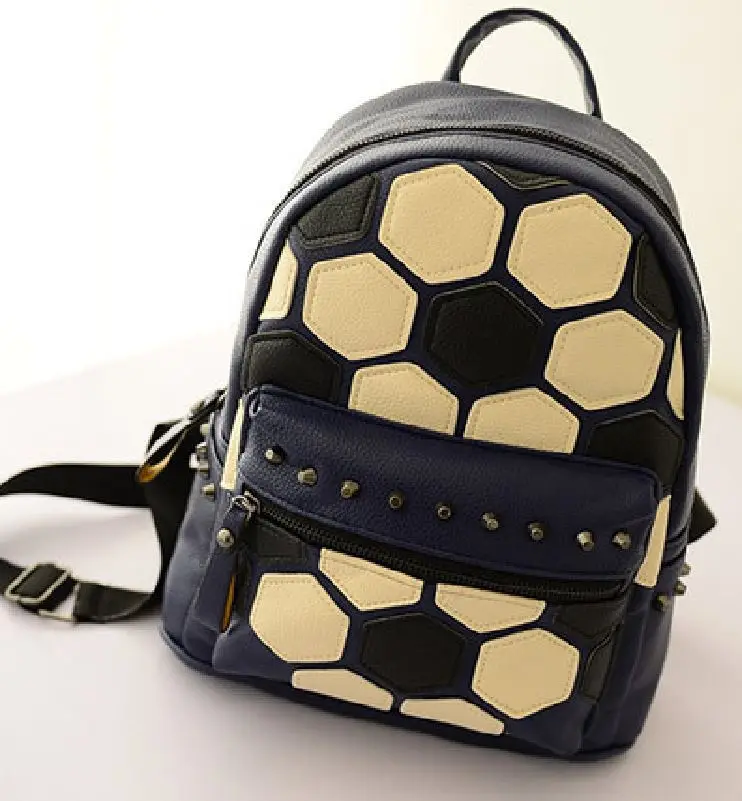 cheer leader soccer backpack super-popular sweet shoulder bag football embossed rivet girl backpacks college | Багаж и сумки