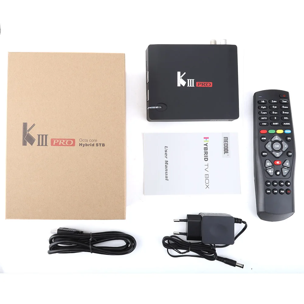 MECOOL KIII PRO DVB-S2 DVB-T2 DVB-C Android 7 1 ТВ Box Amlogic S912 Восьмиядерный 64bit 4 К комбо K3 Pro медиаплеера
