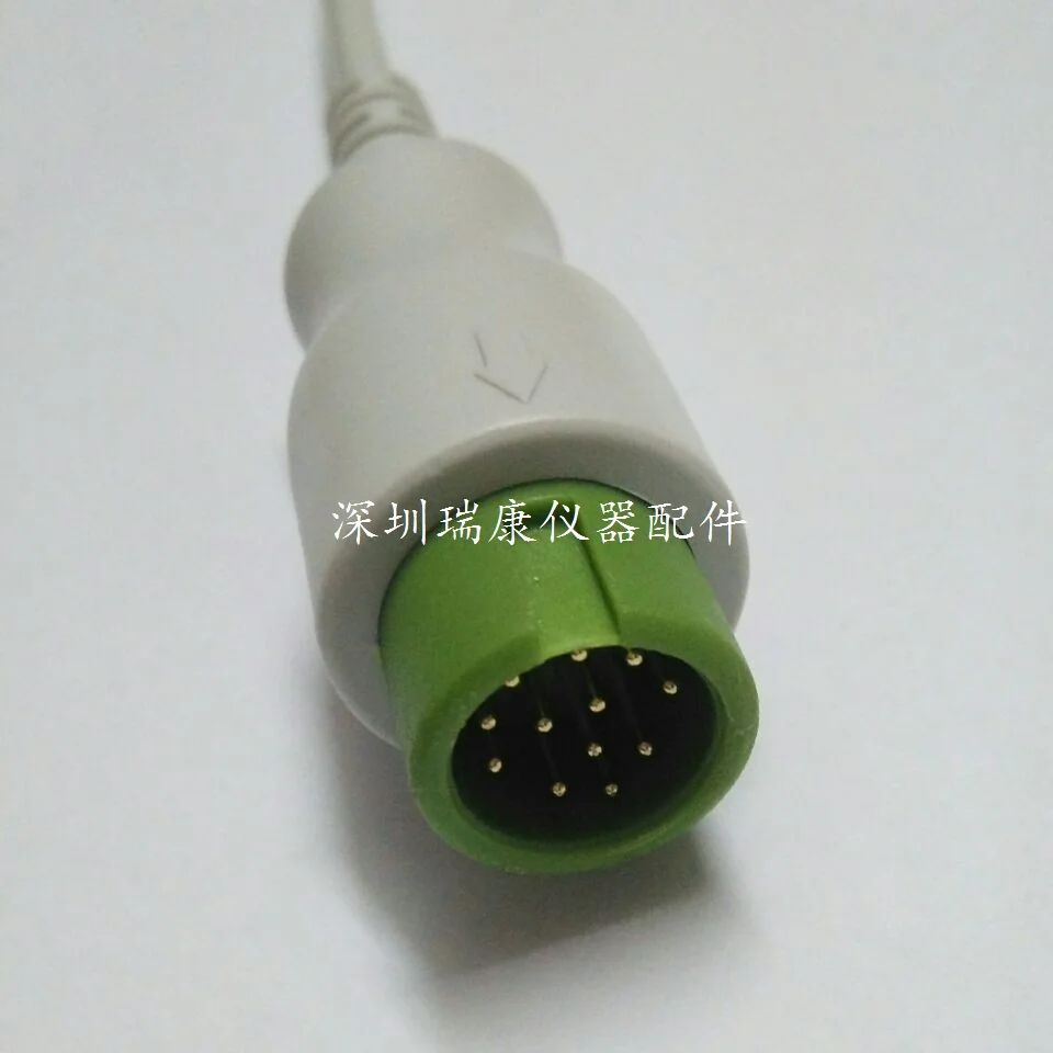 

Compatible with MINDRAY T5/T6/T8/IPM8/IMEC10 ECG monitor five lead line /12 pin buckle type