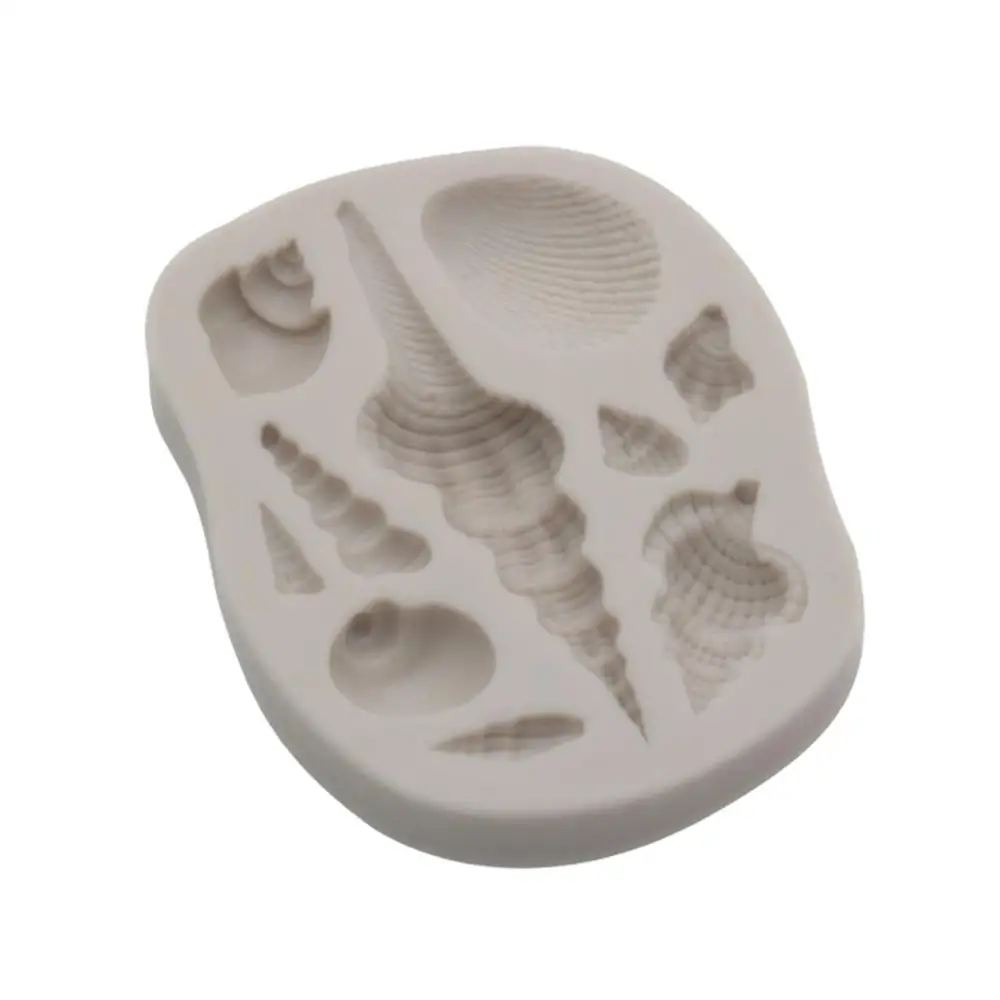 Shell conch fondant silicone mold Cake Decoration Tools DIY Sea Creatures Conch Starfish Fondant Candy Silicone @15 | Дом и сад