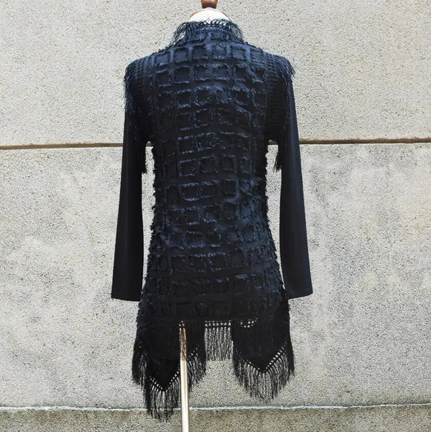 Мужская жилетка без рукавов в Корейском стиле стильный длинный костюм для