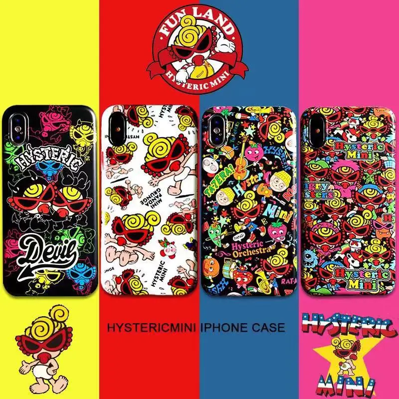 Japan Fashion Tide Pacifier Superman hysteric mini Case for iPhone X Xs Max Xr 8 7 6 6S Plus Matte Soft Silicon Phone Coque |