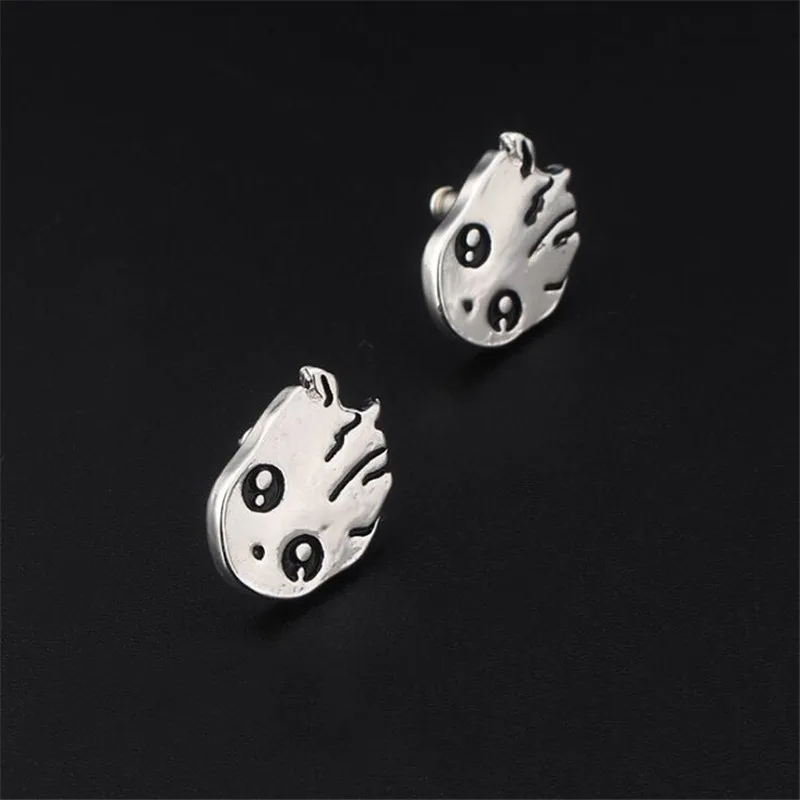 Movie Guardians of The Galaxy Avengers Groot Stud Earring Personality Fashion Couple Metal Earrings Boutique Gift | Украшения и