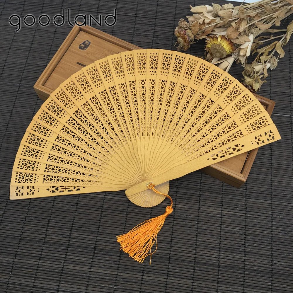 Бесплатная доставка 100 шт. в подарочном пакете сандаловое дерево складной полый