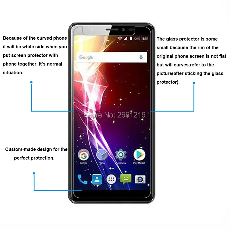 Для BQ 5500L Advance закаленное стекло 9H 2.5D Premium Защитная пленка для экрана 5
