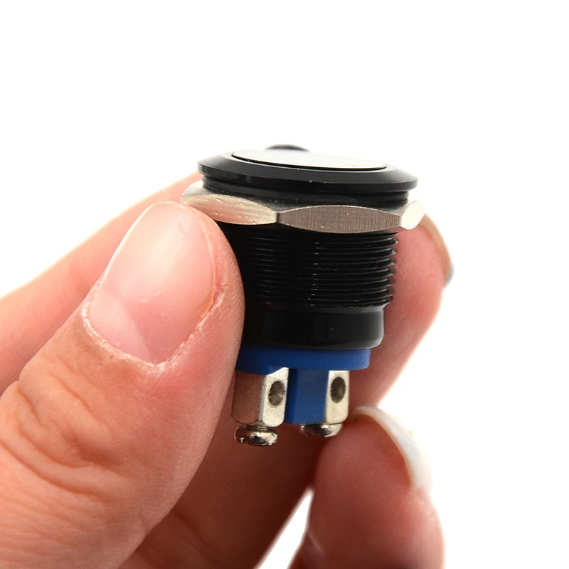 16 мм светодиодный самоблокирующийся Выключатель без фиксации водонепроницаемый