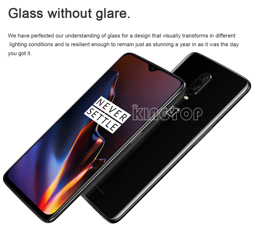 Oneplus 6T мобильного телефона 6/8GB Оперативная память 128/256 ГБ Встроенная память Snapdragon 845 Octa Core 6,4" двойной Камера Экран разблокировать телефон nfc