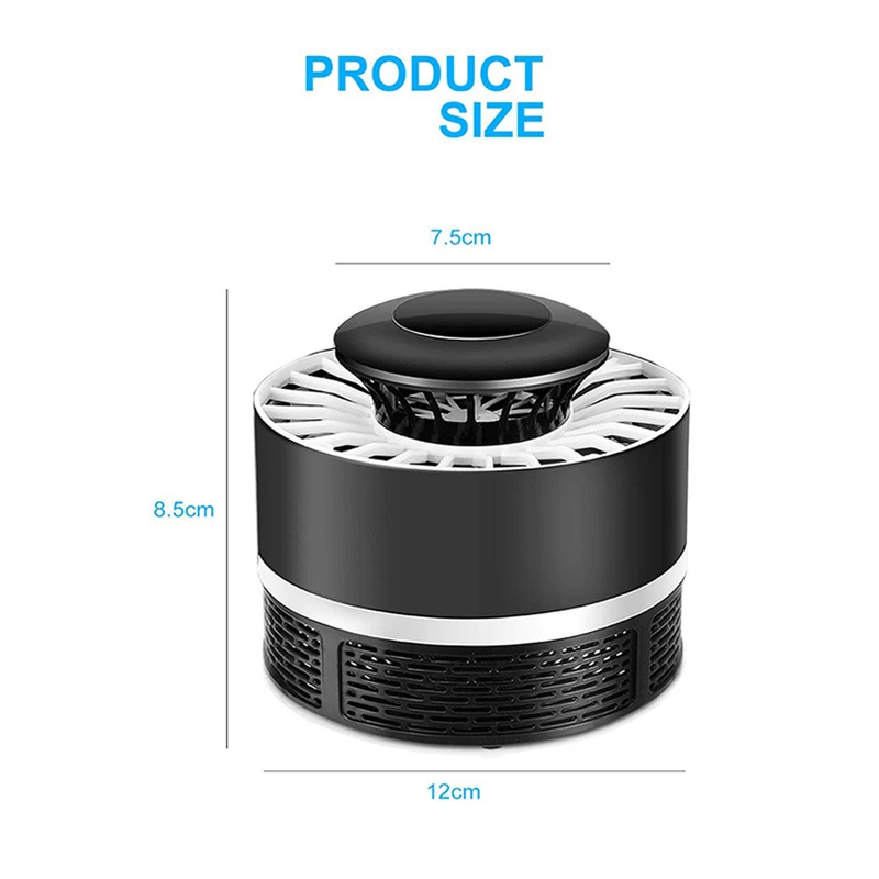 Home Electrical Mosquito Killer Lamp 5V USB Power Indoor Anti Insect Bug Zapper Trap Bedroom LED Repellent | Освещение