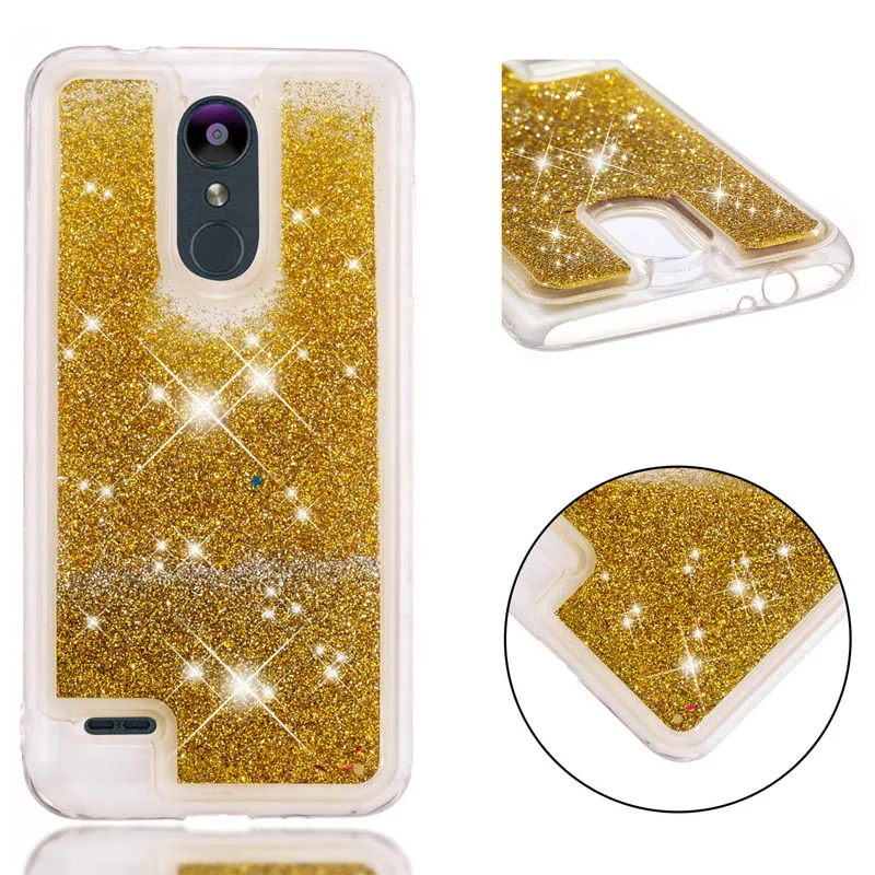 Симпатичные Bling чехол LG K9 блеск динамичный, жидкий песок бампера LMX210NMW LGK9 Мягкая силиконовая задняя LG случаях K 9 телефон принципиально