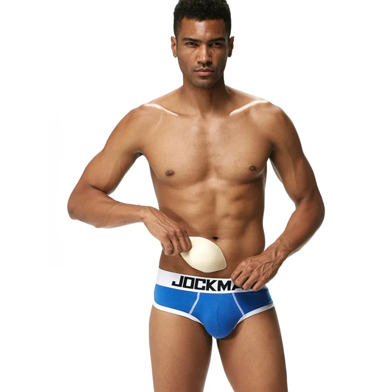 Jockmail пуш-ап мужское нижнее белье хлопок мужские трусы сексуальные с мешочком для
