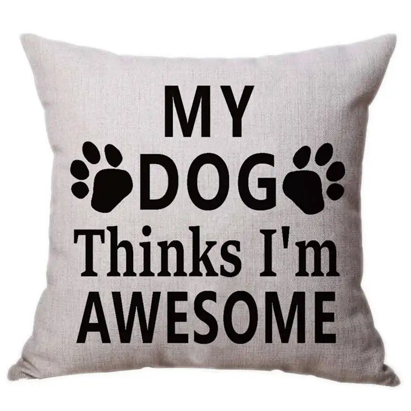 

Best Dog Lover Gifts Cotton Linen Throw Pillow Case Cover Home winter warm Bedroom Living Festive Wedding personalized Pillowsp#