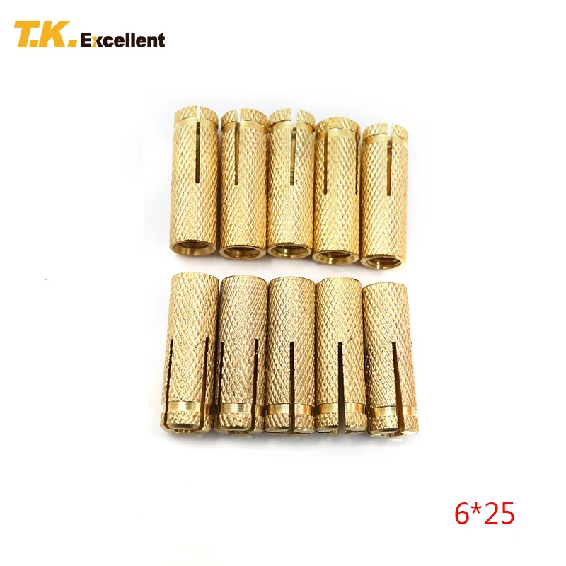 T.K.Excellent 25 шт. 6*25 натуральный Медный Подвесной якорь домашняя декоративная