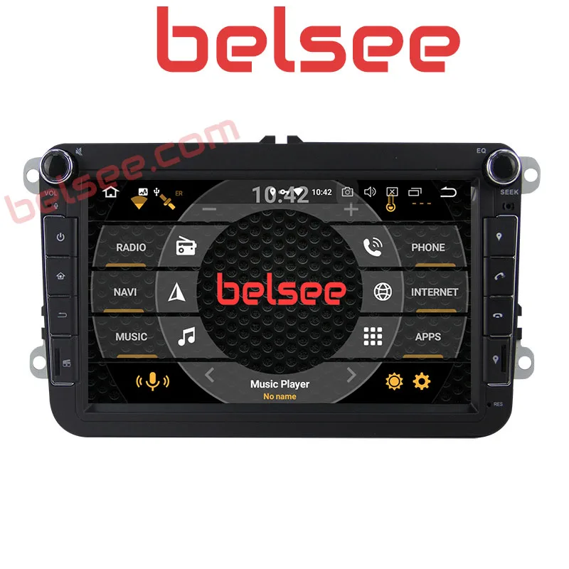 Belsee для Volkswagen Jetta Passat Golf Polo CC Skoda Seat Android 9 0 автомобильное радио 4 ГБ GPS Навигация