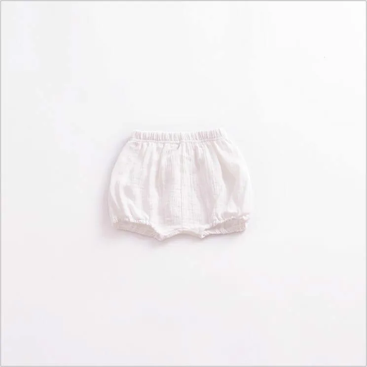 White pants От 0 до 3 лет топы для маленьких девочек; летняя хлопковая Футболка для детей; Модная одежда для малышей; одежда для подвижных игр для малышей; Детские футболки без рукавов - Цвет: White pants