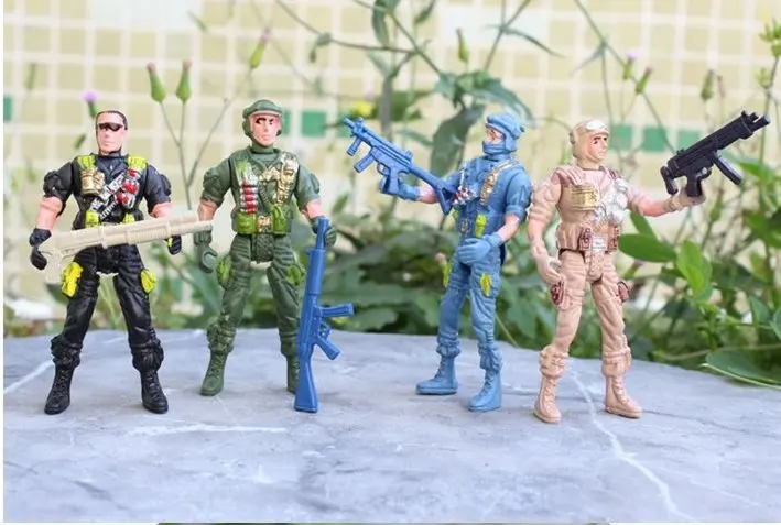 50Piece/Lot Size 10-11CM Gift Toys Gi Joe Military Can movable Soldiers C3456 | Игрушки и хобби