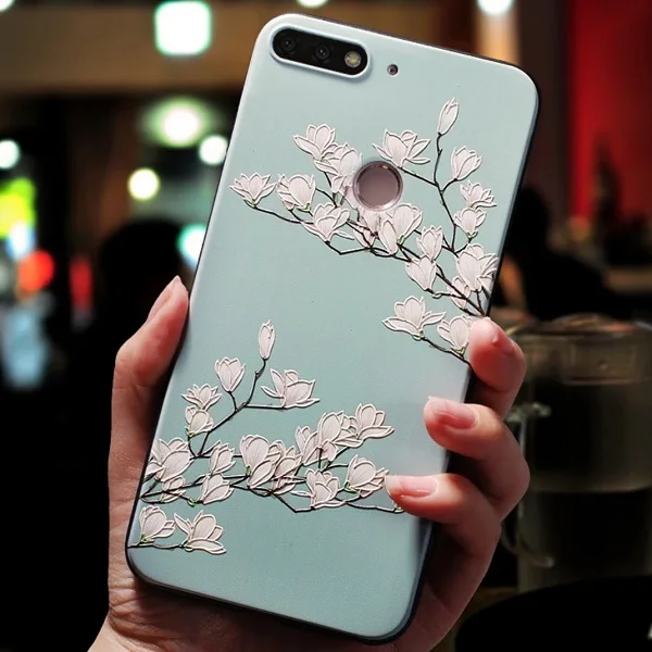 Черный чехол с розами для huawei mate 20 Lite mate 10 Lite Pro Чехол для huawei P30 P20 Lite Pro P20lite Honor 8X 7C чехол-накладка - Цвет: 06