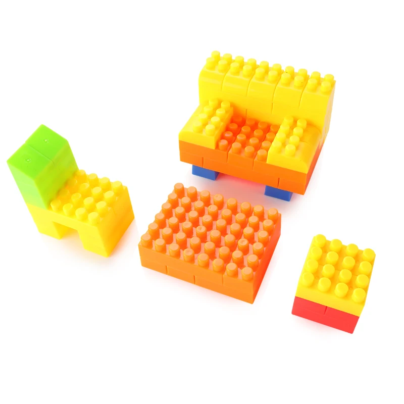 Пластиковые строительные блоки кирпичные игрушки креативные Развивающие для