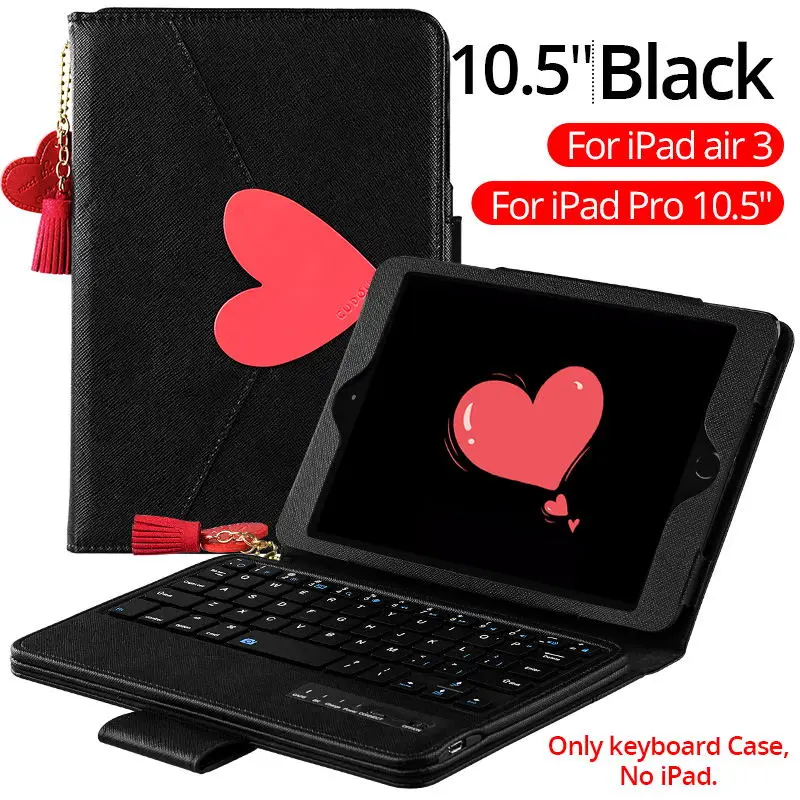 Black For iPad 10.5 PZOZ чехол для Apple iPad Pro 9,7 10,5 дюймов Новинка iPad mini 5 4 3 Air 1 2 защитный чехол с Чехлы C клавиатурой Bluetooth - Цвет: Black For iPad 10.5