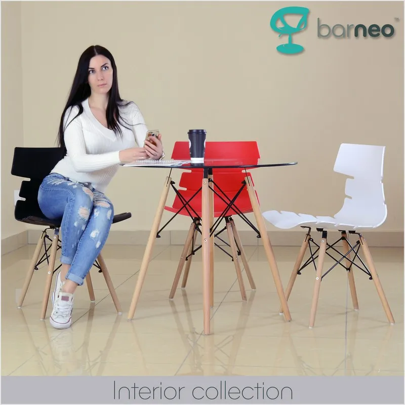 Барный стул Barneo N-230 95199 Return черный | интерьерный дизайнерский сидение пластик
