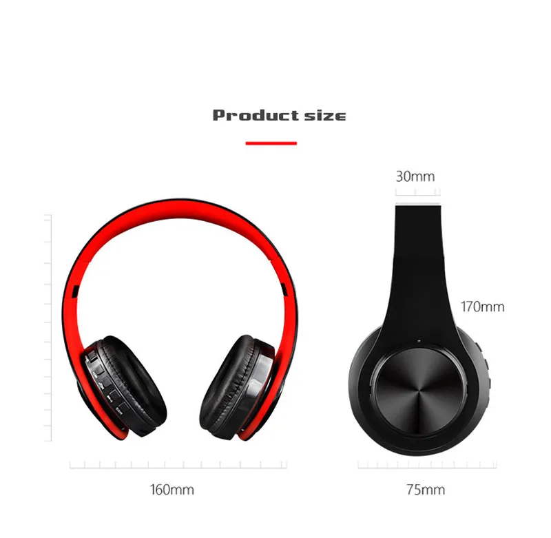 Новый Портативный Беспроводной наушники Спорт bluetooth стерео Складная гарнитура
