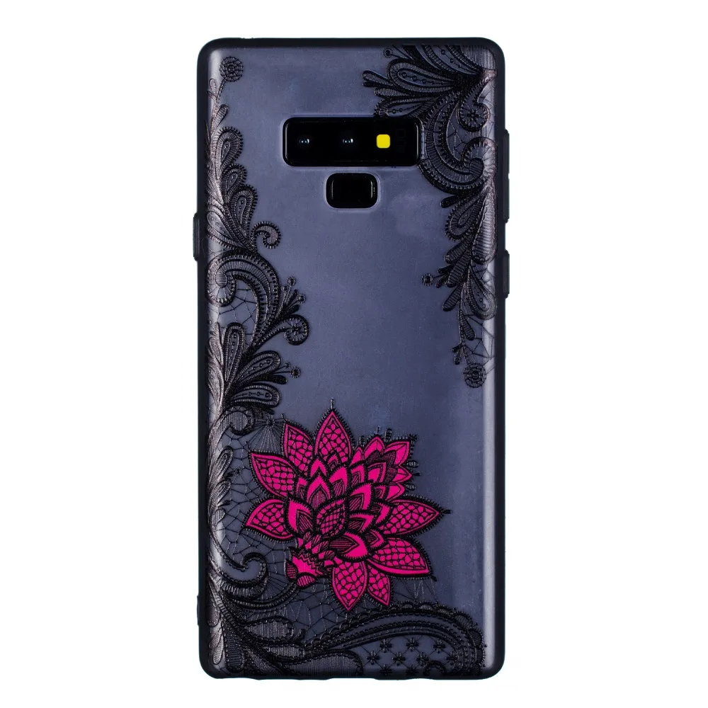Sexy Floral Case for Samsung Galaxy Note 9 Cover fashion Hard PC+TPU Note9 |
