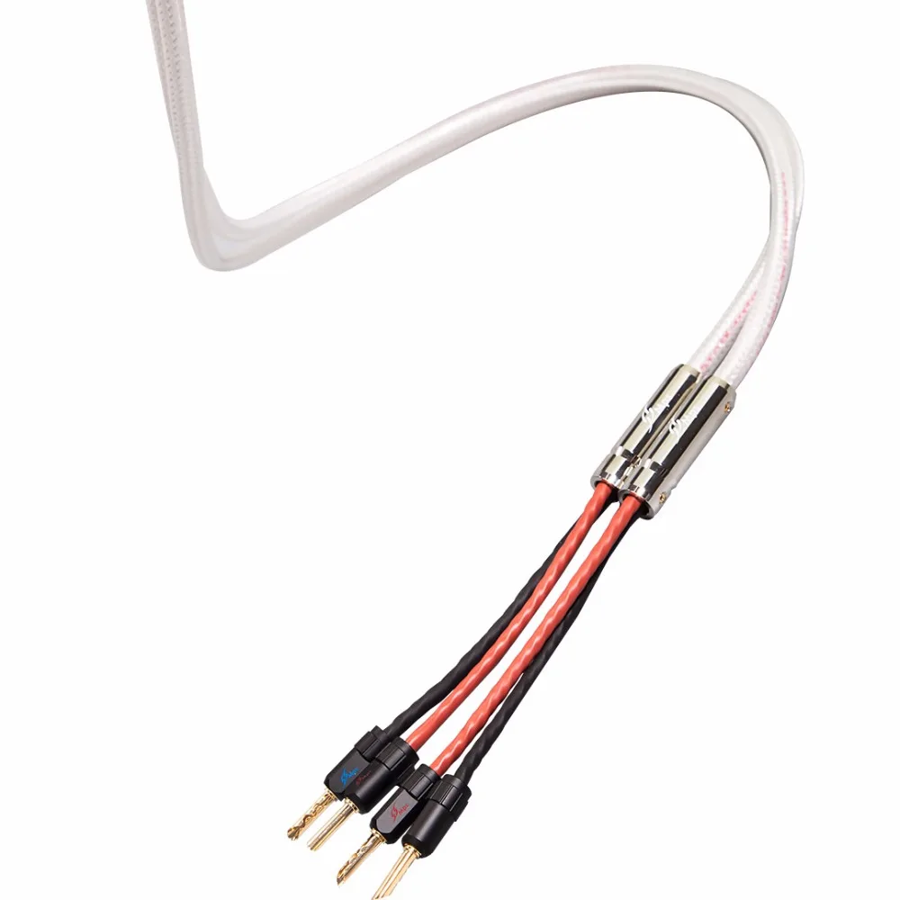 MPS M-8SP HiFi 99.9997% OFC серебристый Hi-Fi кабель для динамика провод Bi Wire динамик AMP аудио 24K