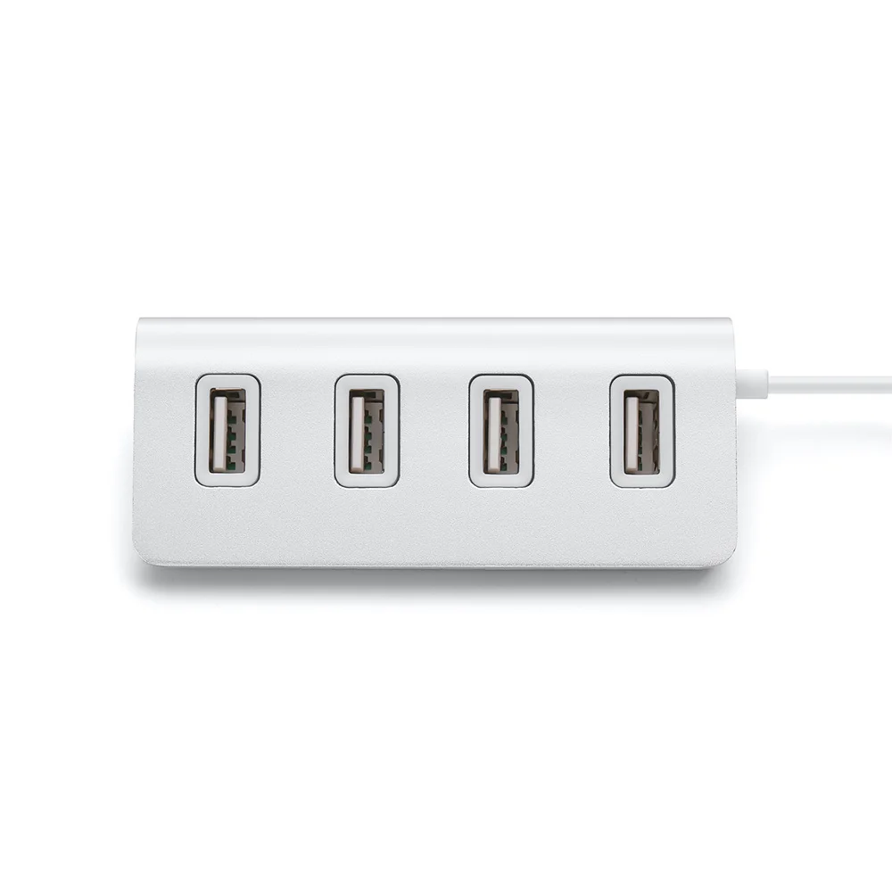 Лидер продаж 1 шт. Алюминиевый мини 4 порта USB HUB Высокоскоростной 2 0 Multi порт док