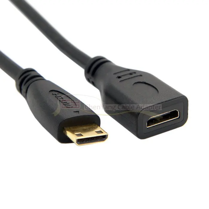 

Cable HDMI C Type Mini HDMI 1.4 Male to Mini HDMI 1.4 Female C Type Extension Cable 10cm for Laptop PC HDTV