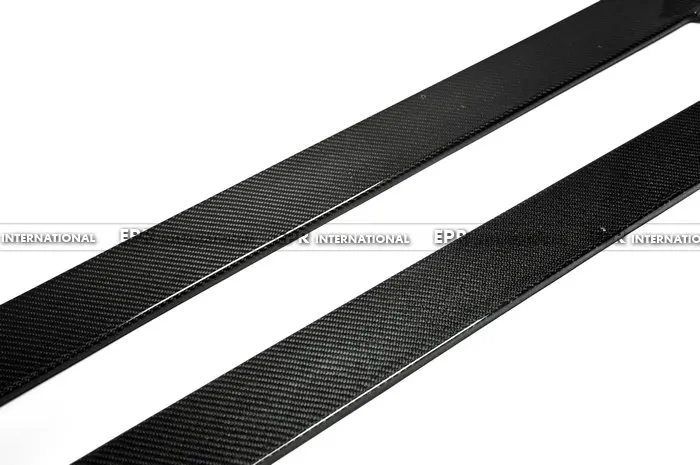 Углеродное волокно боковая юбка нижняя линия глянцевое внешняя дверь авто