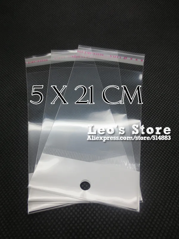 

Leotrusting 5x21cm Self Adhesive OPP Bag With Hanging Hole, Clear Header Plastic Bag,Supermarket Bag Plastic Gift Pack Bag
